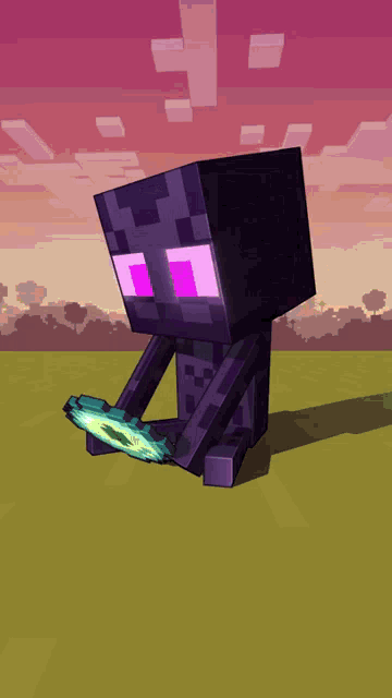Malý Enderman v Printcraft svete